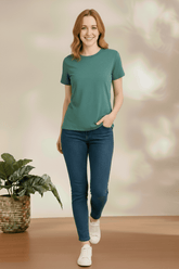 Green Classic Cotton T-Shirt